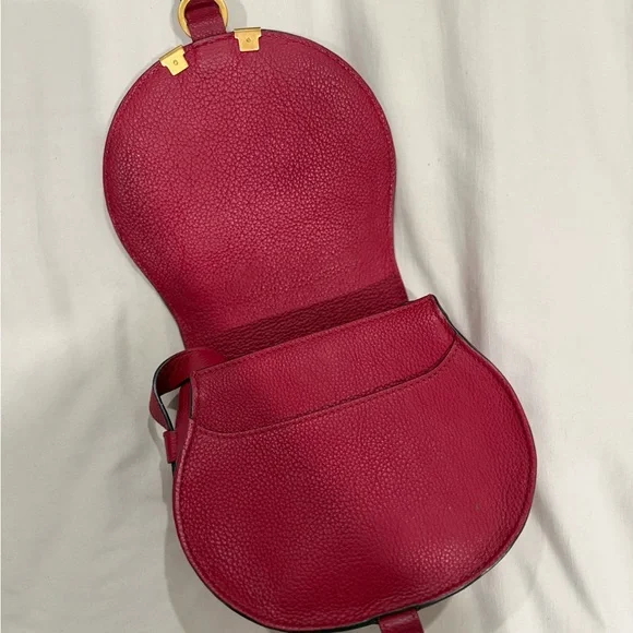 Chloé Small Marcie Leather Saddle Bag - Picture 2 of 5